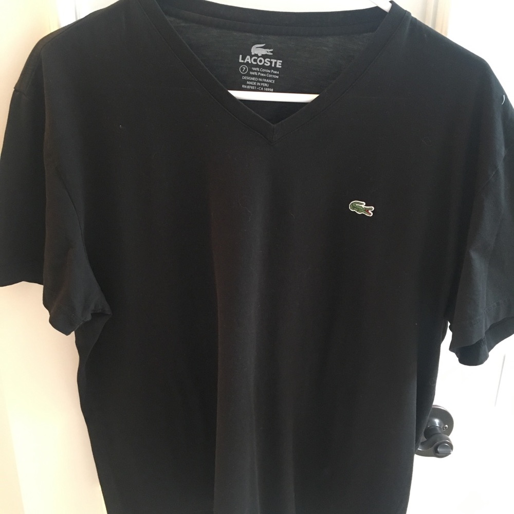 Lacoste Black V-neck